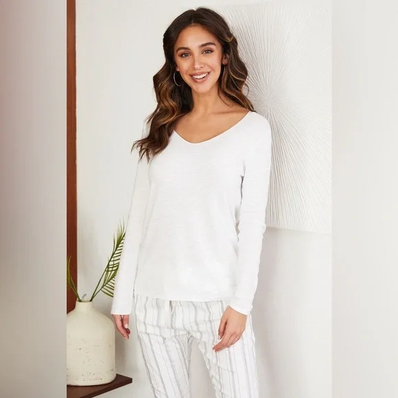 (818901-LAV) THIN RIB LONG SLEEVE FITTED SHIRT - Picture 3 of 5